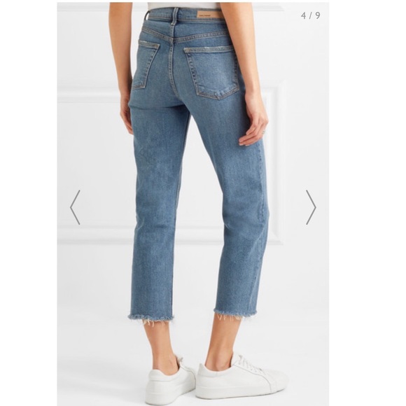 GRLFRND HELENA cropped mid rise straight leg jeans - Picture 5 of 8